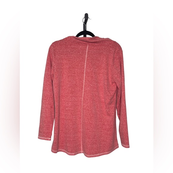 Soft Surroundings Cowl Neck Brinley Top in Brick Red Size Medium NWOT - Picture 5 of 5